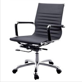 Chaise en cuir noire ergonomique de bureau/chaise moderne d'ordinateur de pivot