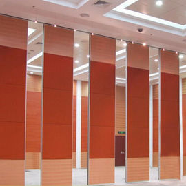 Cloisons de séparation se pliantes coulissantes d&amp;#39;hôtel de bureau en bois moderne en aluminium moderne de panneaux de bureau
