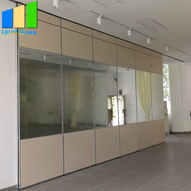 Le pliage mobile en aluminium acoustique accroché supérieur de panneau de mur de verre de miroir de cloison de séparation a reflété l'écran de diviseur de pièce