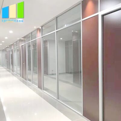 Cloisons de séparation en verre simples gâchées en aluminium environnementales de bureau d'EBUNGE 10mm