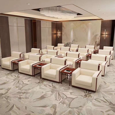 Sofa élégant moderne de bureau de Rerecence Hall Lobby Lounge Area Leather
