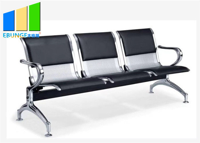 Chaise publique de Waitings de banque d'aéroport de l'acier inoxydable 3 Seater pour l'hôpital